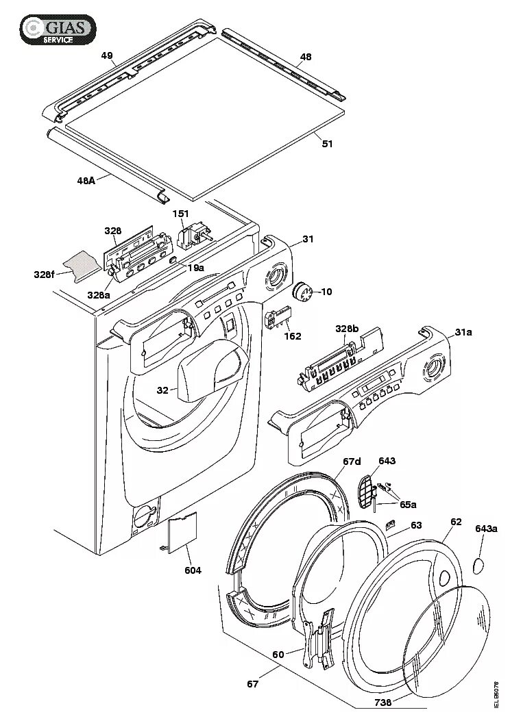 CANDY CDF615AN 01 Service Manual download, schematics, eeprom, repair info for e