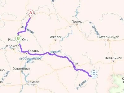 Уфа белорецк расстояние