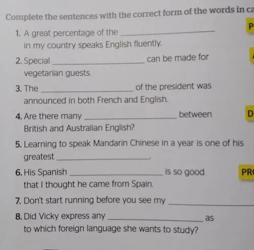 B choose the correct form. Complete the sentences with the correct form of the Words in Capitals. The correct form of the Words in Capitals. Complete the sentences with the correct form of the Words in Capitals you need to get. Complete the sentences with the correct form of the Words in Capitals can i have an form please.