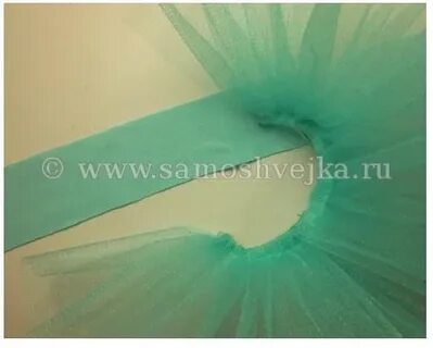 Юбка из фатина для куклы