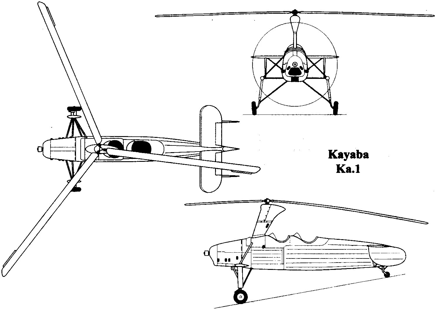 Автожир каяба ка-1. KD-1a автожир. Японский автожир ка-1. Автожир каяба ка-1 чертеж.