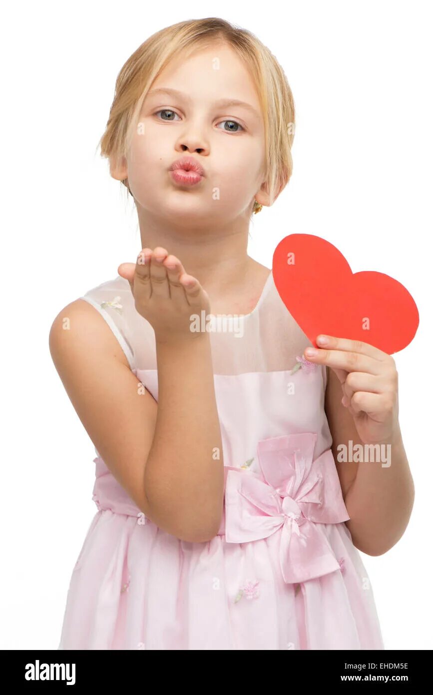 Blowing a kiss