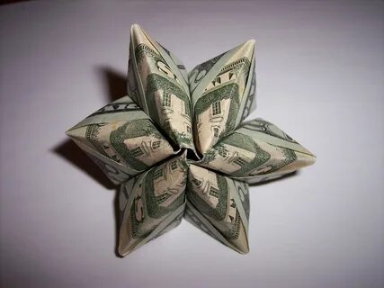 Цветок из купюры