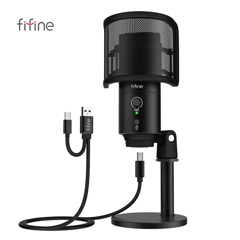 Fifine микрофон для стримов. Fifine k683a. fifine k683b. fifine 683. микрофон fifine t683 (black).