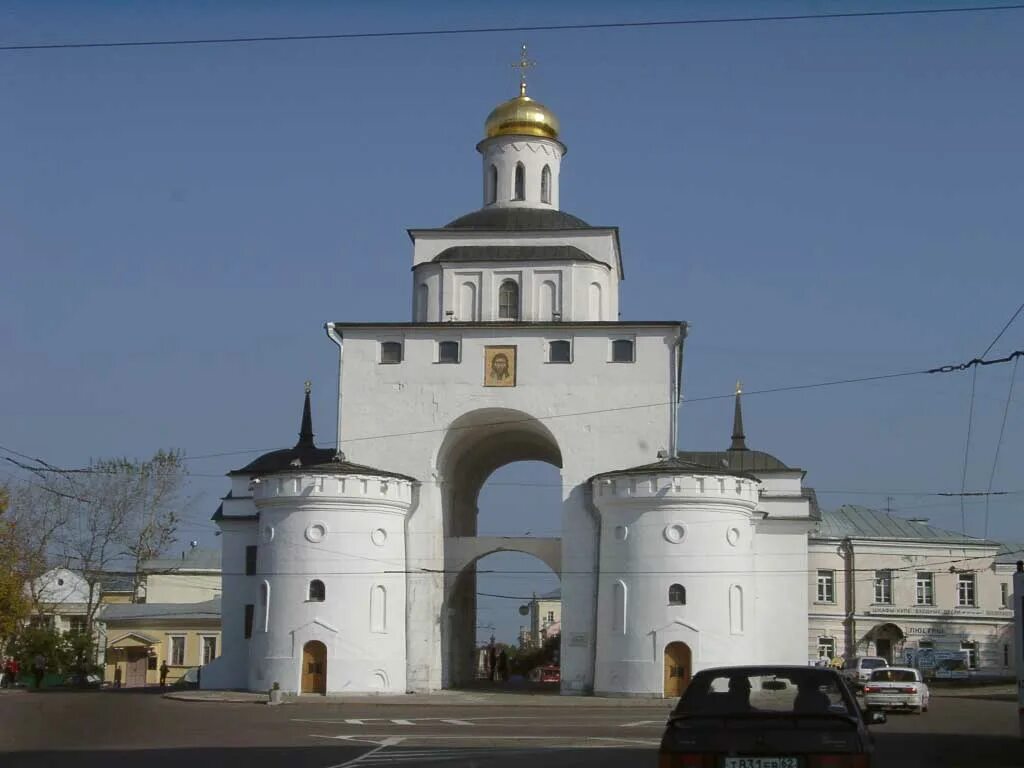 Золотые ворота из пластилина. Памятник города Владимира золотые ворота.