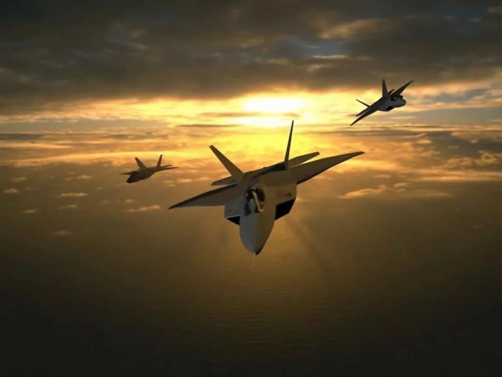 Несколько самолетов в небе. F22. Истребитель в небе. Самолет военный. Истребитель летит.