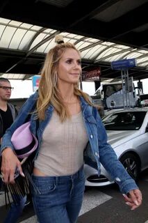 Хайди Клум (Heidi Klum) в аэропорту Ниццы (13.05.2016) .