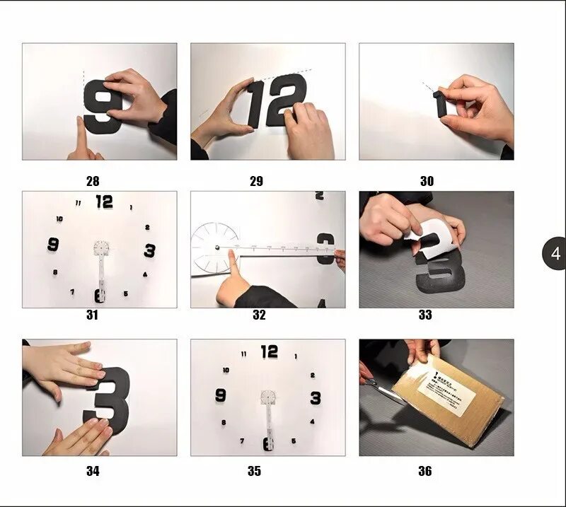 Установить часы 3д. 3d часы diy zn0018. часы наклеенные на стену. крепление для часов на стену. держатель для настенных часов.