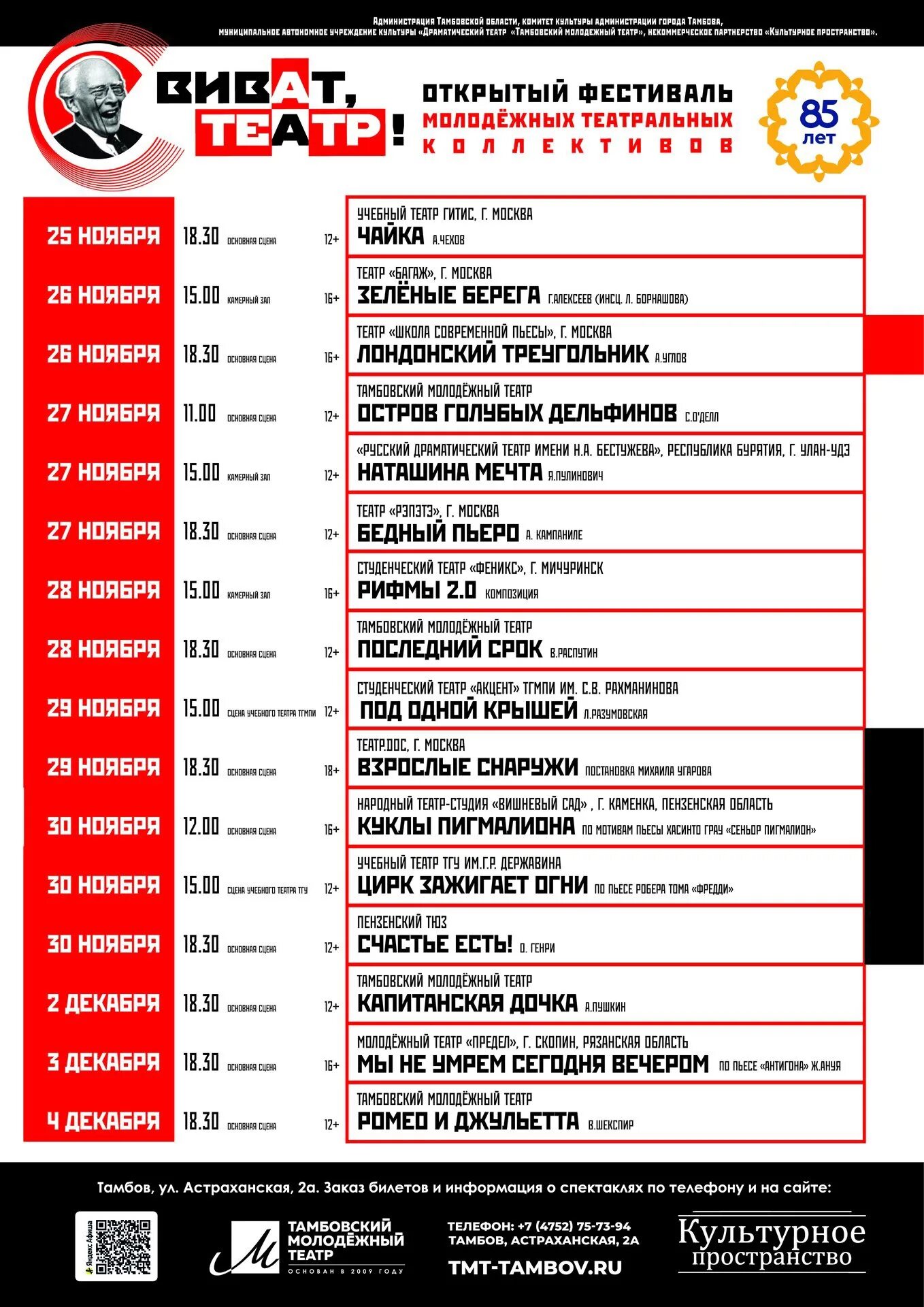Театр тамбов афиша 2024. Фестиваль молодежных театров в Тамбове. Театр Тамбов афиша. Театральный фестиваль в Тамбове. Репертуар школьного театра.