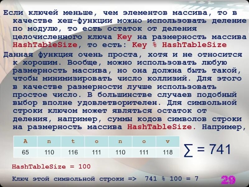 Хэш задача