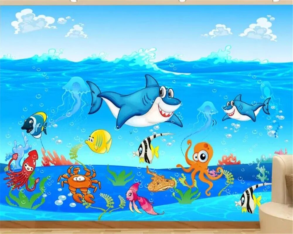 Веселое морская 1. Морские обитатели для детей. Море мультяшное. Подводный мир для дошкольников. Подводные обитатели для детей.
