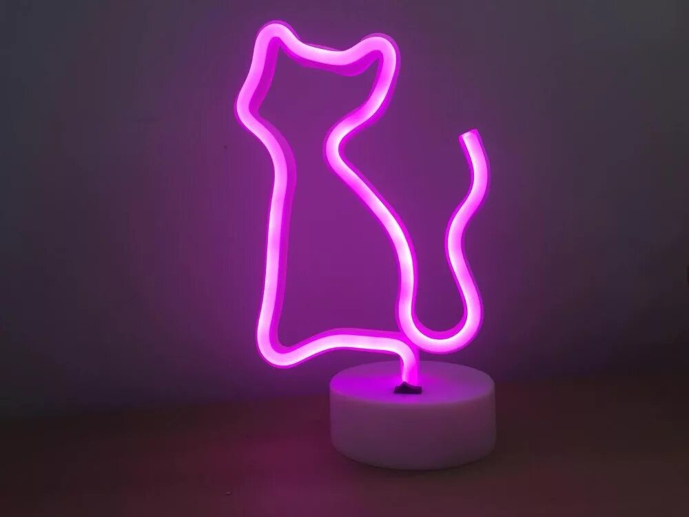 Неоновая лампа. Неоновый светильник кот. Розовая неоновая лампа. Неоновые светильники на подставке. Неоновый фонарь