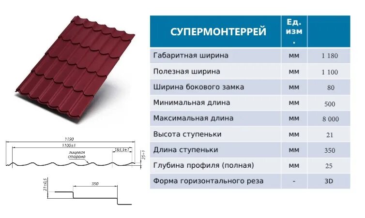 Металлочерепица вес 1м2 0.5 Супермонтеррей. Металлочерепица МП Монтеррей вес 1м2. Вес металлочерепицы Монтеррей толщина 0.45. Ширина мч Монтерей. Какой размер листов металлочерепицы