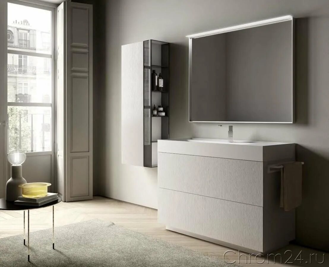 Cubik] front view. Idea group. Idea group 700х500х255. Idea group. Современная итальянская мебель для ванной комнаты.