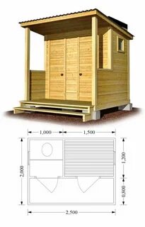 Проект туалета с душем для дачи