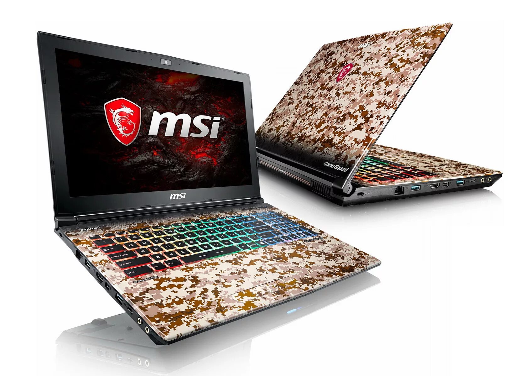 Какой производитель ноутбуков лучше. Ноутбук MSI ge62. Игровой ноутбук MSI 1050ti. MSI ge62 7re Camo Squad. Игровой ноутбук MSI 1050ti серебристый.