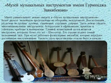 Из жизни музыкальных инструментов проект