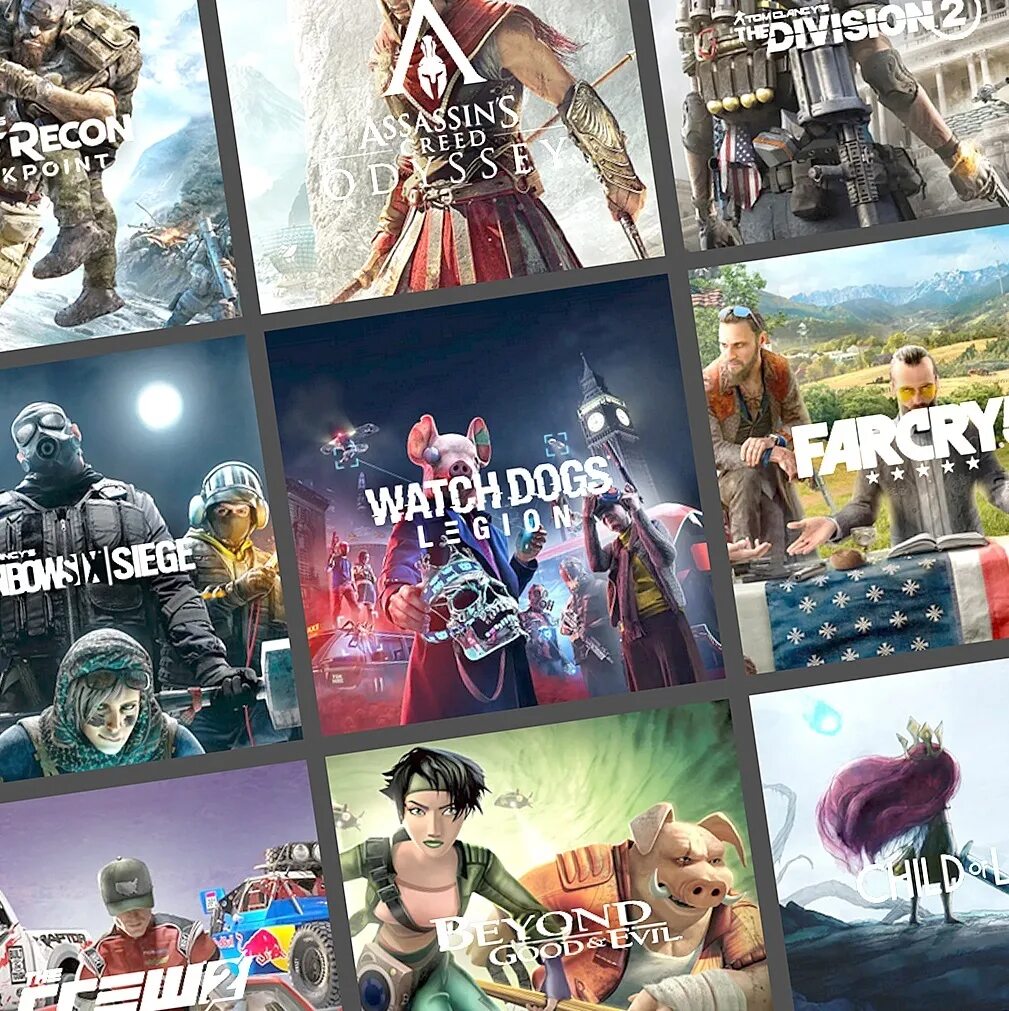 Все игры ubisoft. Ubisoft игры. Игры от юбисофт. Ubisoft коллекция игр. Игровая компания юбисофт.