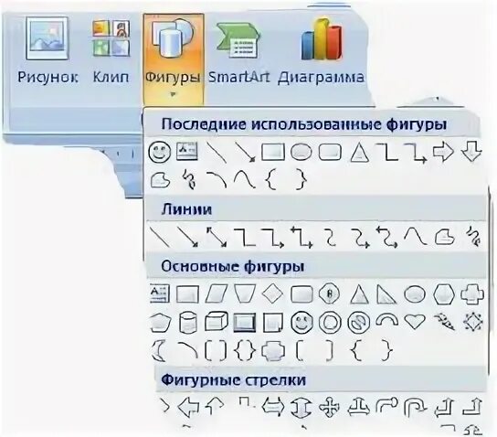 Графические возможности ms word