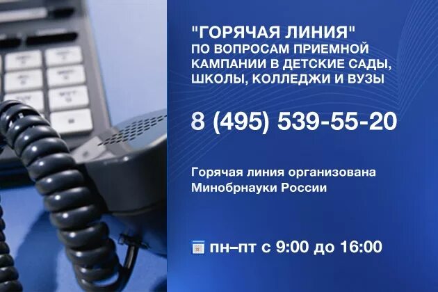 Номер горячей линии по детским