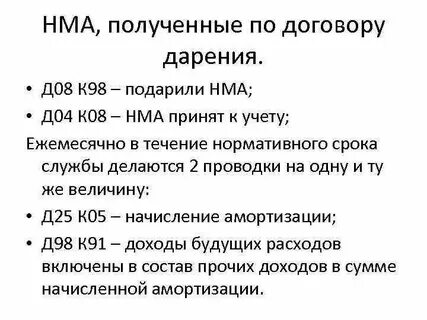 Договор дарения нематериальных активов