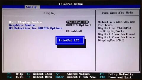 Thinkpad войти в биос