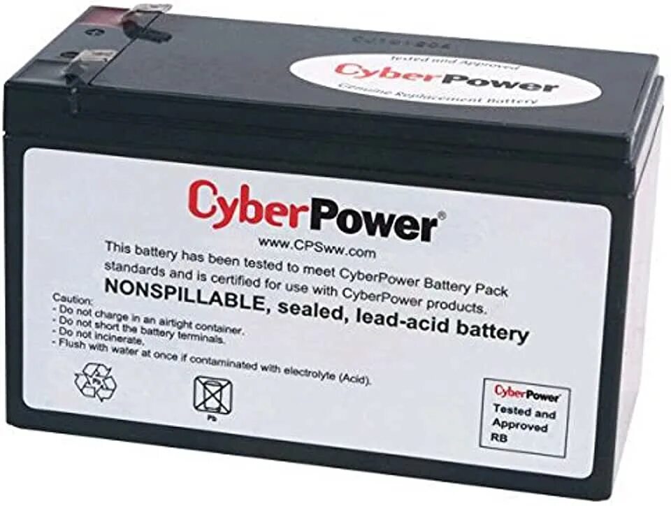 Has battery. CYBERPOWER батарейка. RB 1270. XCL 1290 12v9a.