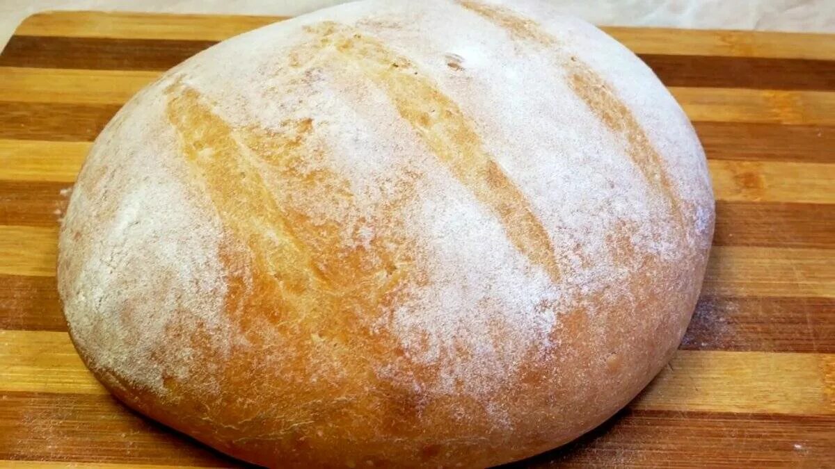 Вкусный хлеб на воде в духовке