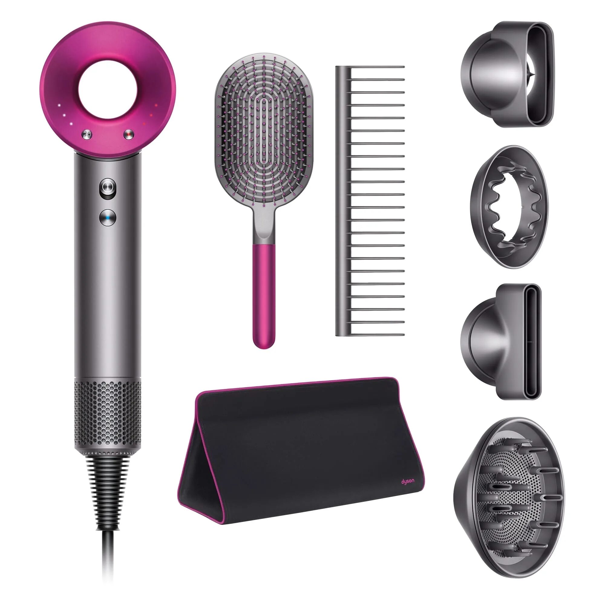 Дайсон фен купить com dyson shop. Dyson Supersonic hd15 Iron Fuchsia. Фен Дайсон сбоку сине рыжий. Фен Dyson Supersonic hd07 (синий/медный) с кожаным кейсом и расческами. Синий чехол от фена Дайсон.