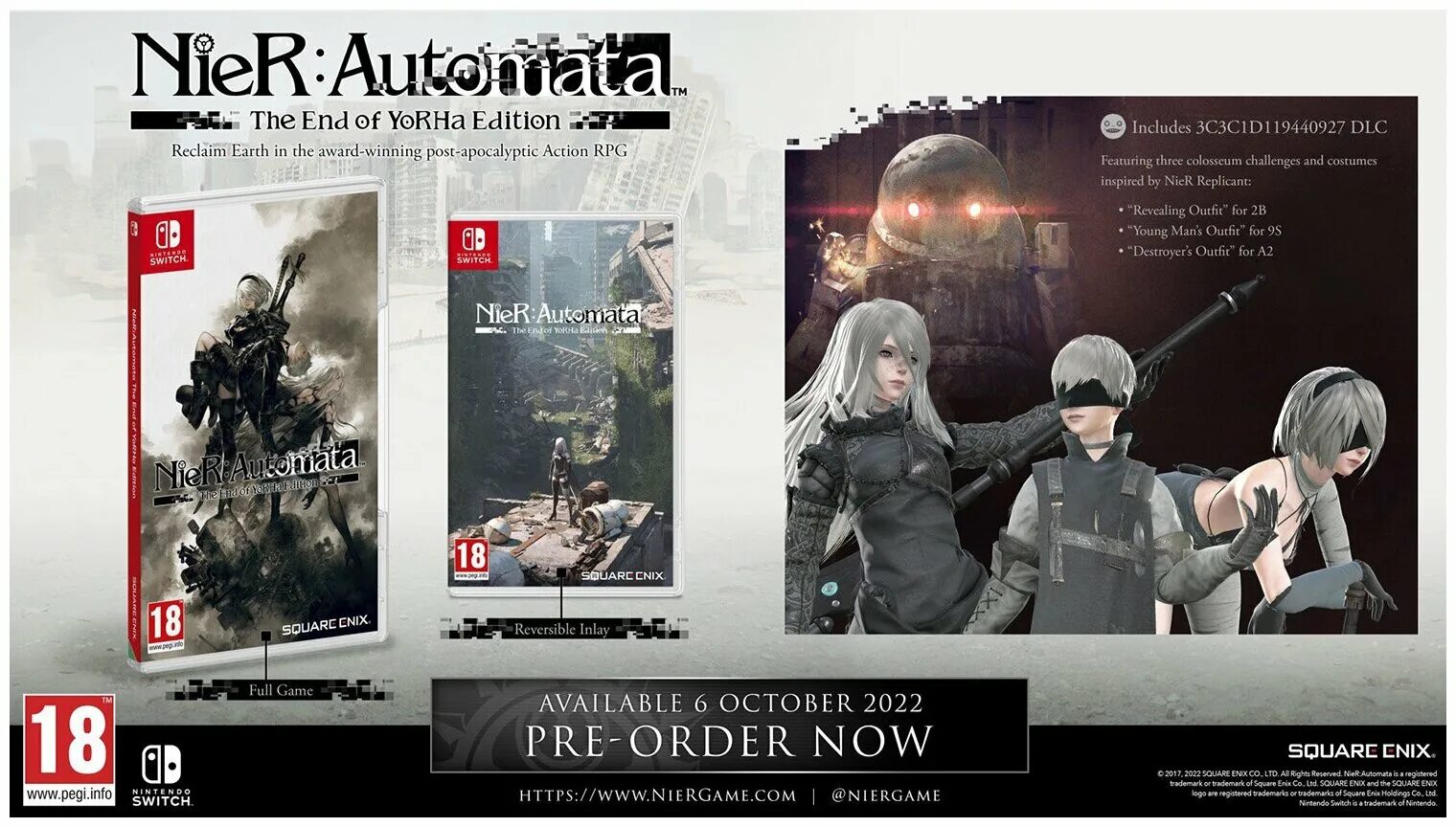 NIER:Automata the end of yorha Edition. NIER:Automata the end of yorha Edition Nintendo Switch. NIER Automata Nintendo Switch картридж. NIER Automata Nintendo Switch collection Edition.