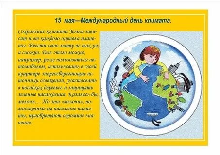 15 мая день климата