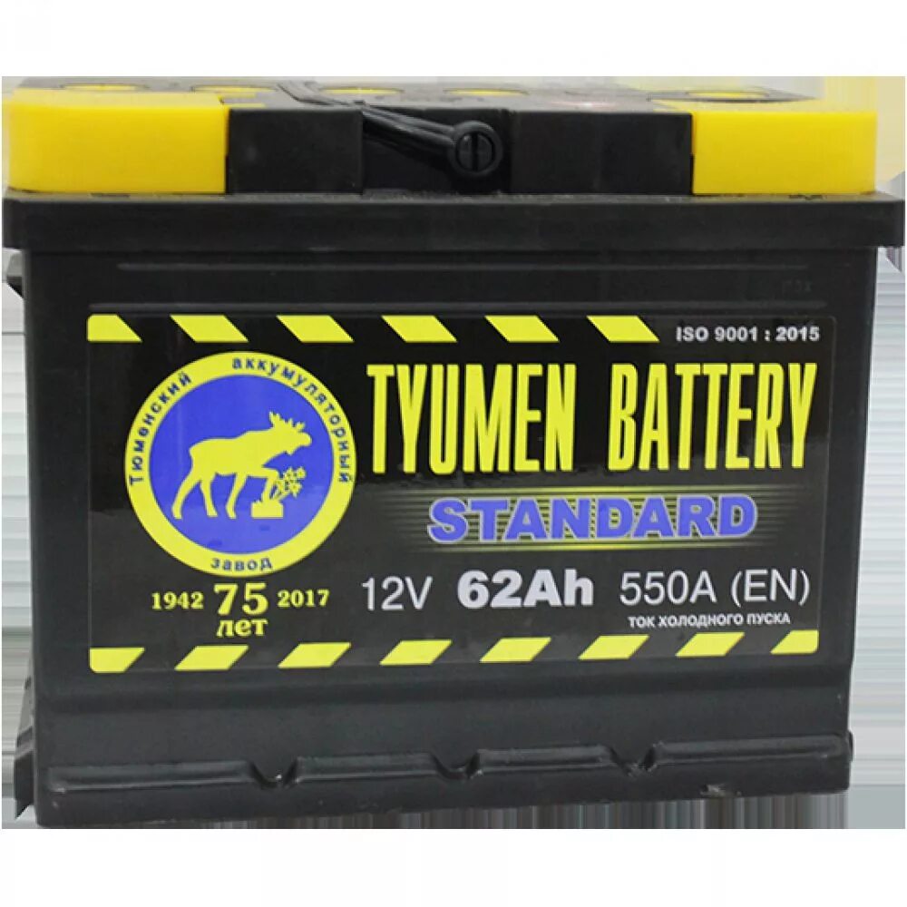 Аккумуляторные батареи тюмень. 62 П.П. Tyumen Battery "Standard" 580а (242*175*190). Аккумулятор 62 а/ч п.п. Тюмень ток 580 242 х 175 х 190 6ct62l1. Аккумулятор 62 а/ч Tyumen. АКБ Тюменский 62.