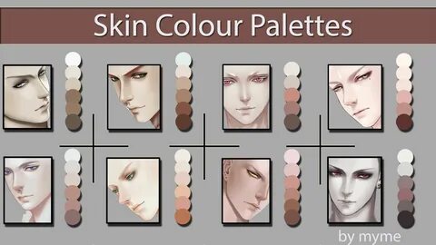 Art Tutorials, Skin Pallet Digital Painting, Skin Pallete Digital Art, Digi...