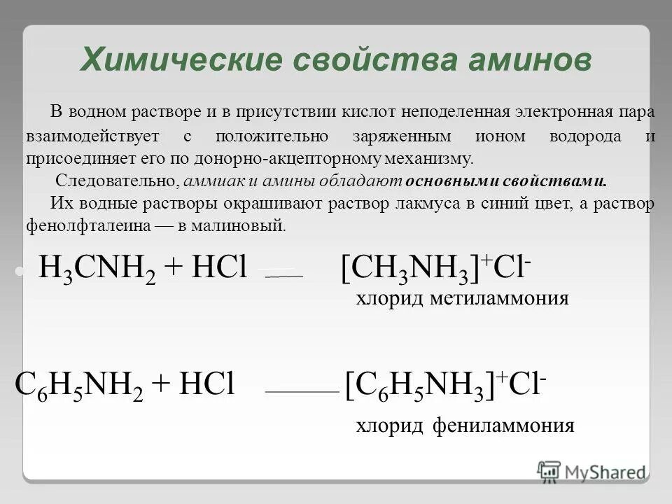 Химические свойства Аминов. Хлорид метиламмония. Основные свойства Аминов в водном растворе. Химические свойства аммиака и Аминов. Гидроксид калия реагирует с аммиаком