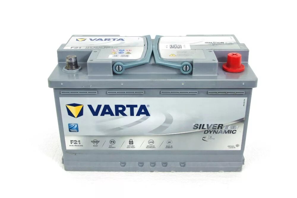 Аккумулятор автомобильный 800. Varta AGM 80ah. Varta Silver Dynamic AGM f21. 580901080 Varta. Varta f21 Silver Dynamic AGM 80ah 800a.