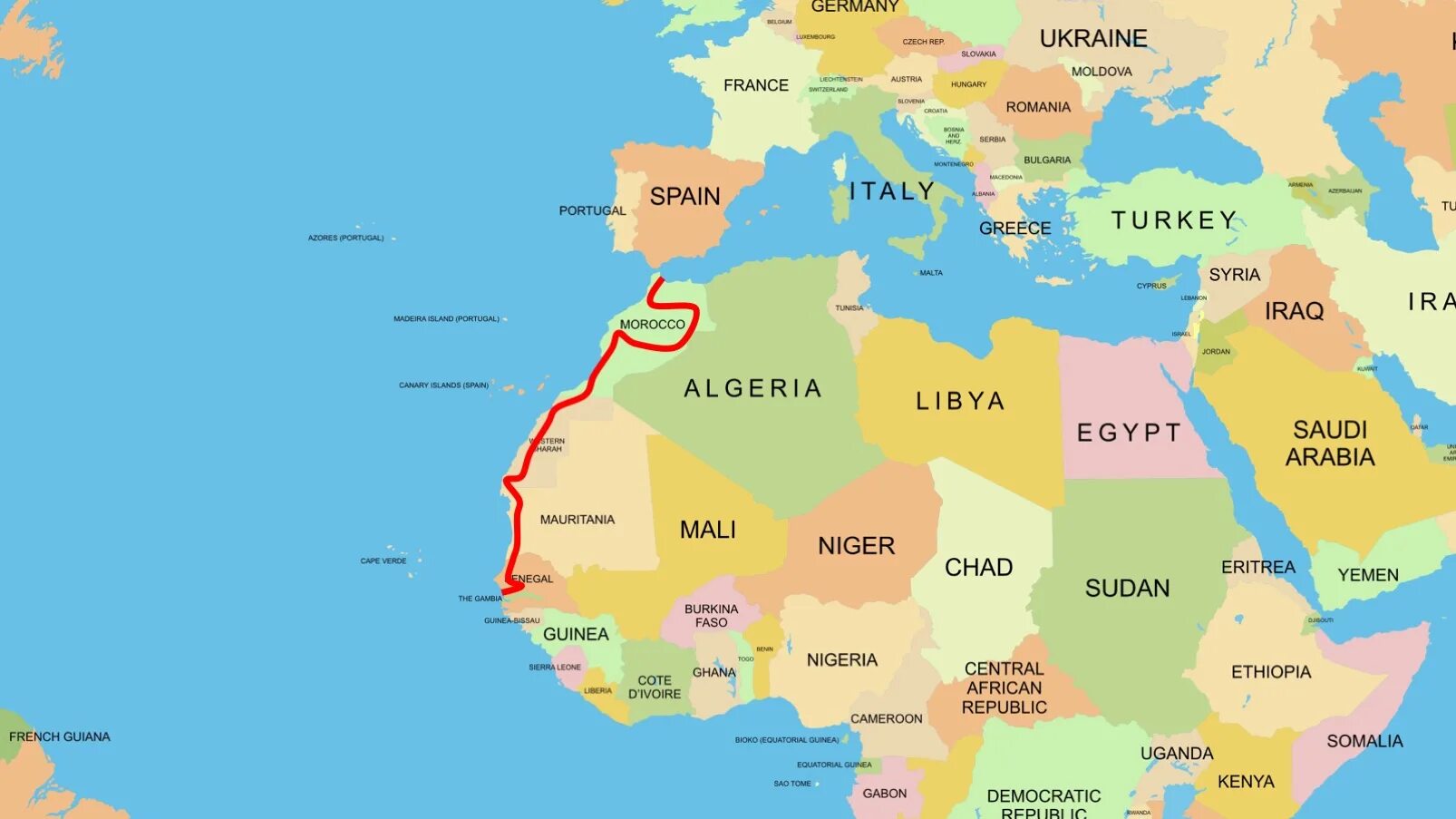 Канарские острова на карте. Канарские острова на карте Испании. Где находится Канарские острова на карте Африки. Где находятся Канарские острова на карте.