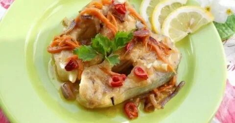 Рецепт пангасиуса с овощами