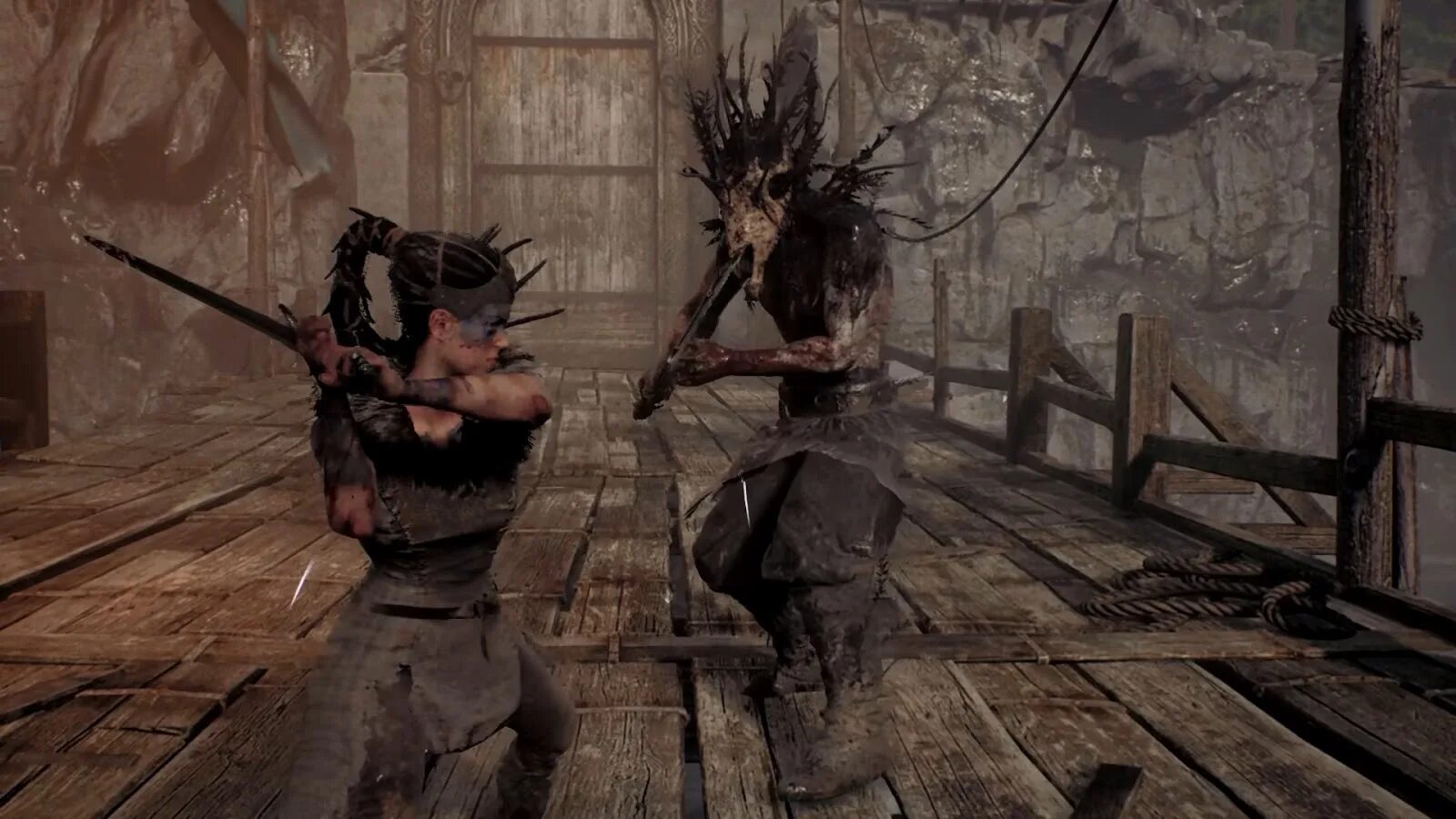 Senuas saga hellblade 2 прохождение. Hellblade senua&#039;s sacrifice диллион. hellblade senua sucrafuse дилион. hellblade 2 сенуа и диллион.