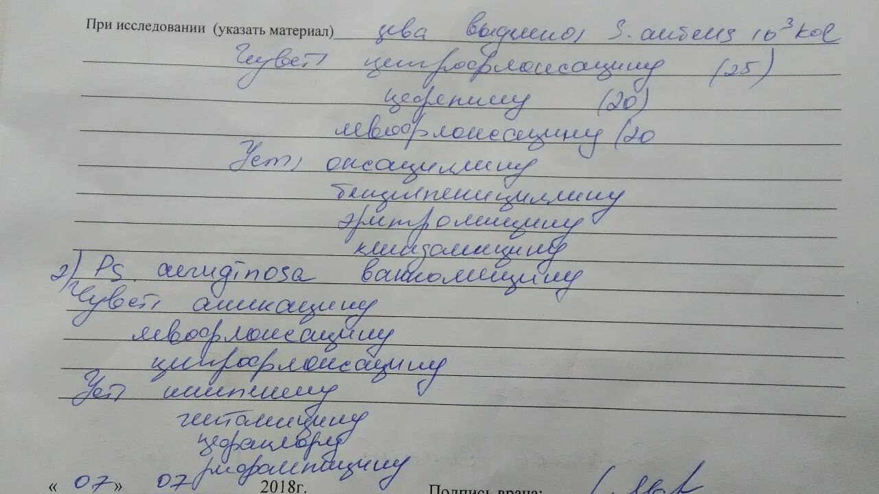 Соскоб на кандидоз