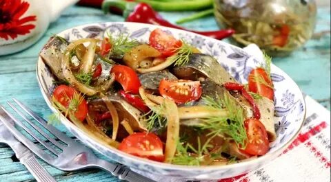 Маринуем рыбу с овощами