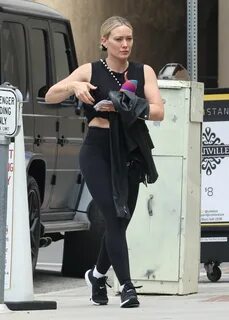 HILARY DUFF Arrives at Workout Session at a Gym in Studio City 06/02/2023.