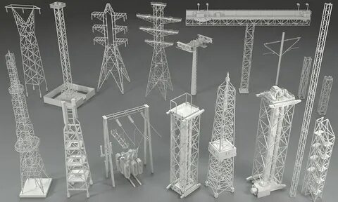 3d модель опоры