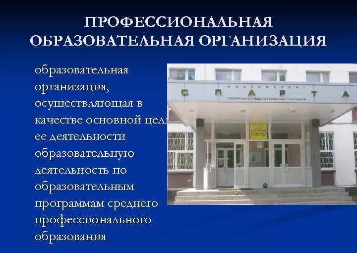 Виды профессионального образовательного учреждения. Профессиональные образовательные организации это. поо профессиональные образовательные организации. профессиональная образовательная орг. профессиональные учреждения образовательные учреждения.