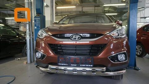 Передний бампер hyundai ix35