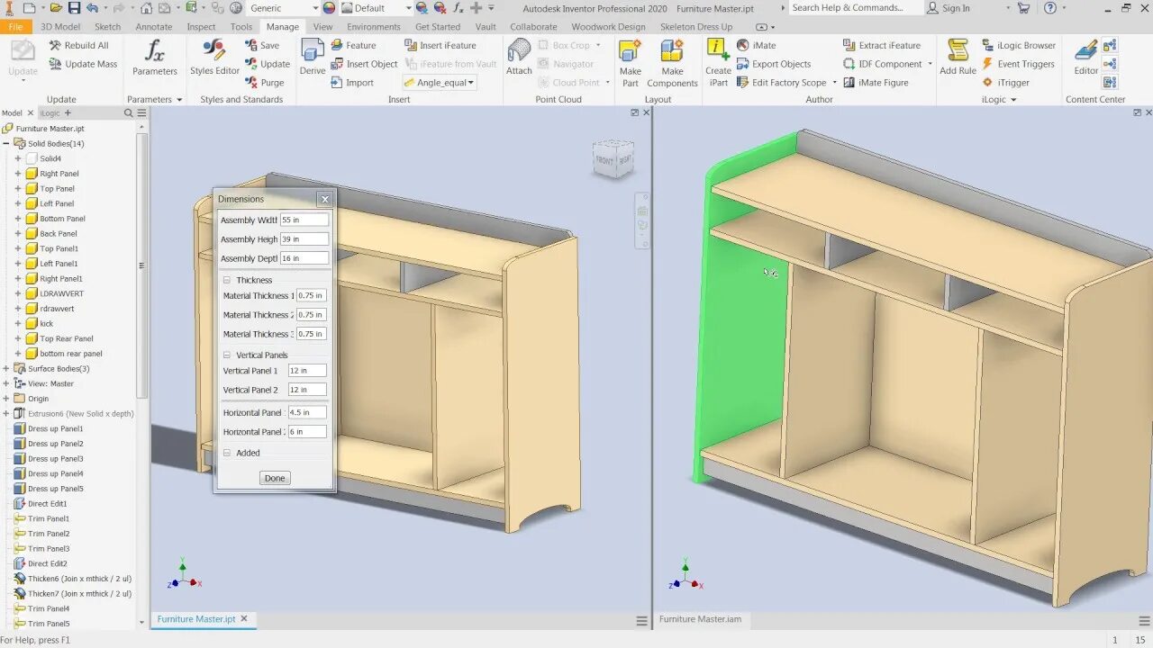 Woodwork for inventor