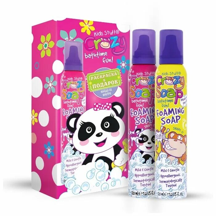 Crazy soap. Kids stuff набор crazy soap. Crazy пена. мусс-пена для ванны детская kids stuff голубая, 225 мл. Kids stuff подарочный набор.