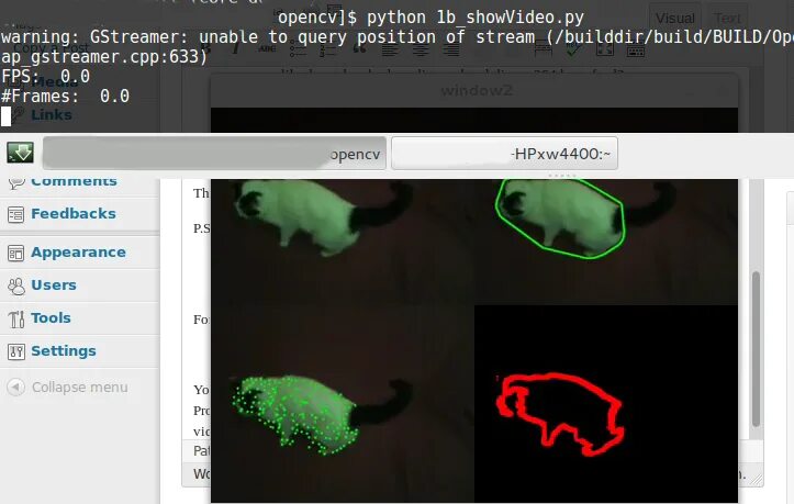 Python opencv functions