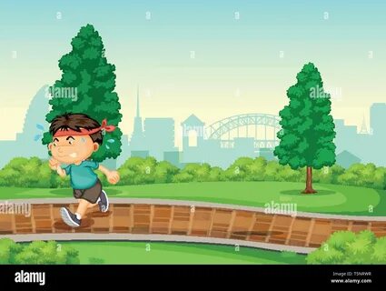 I run in the park