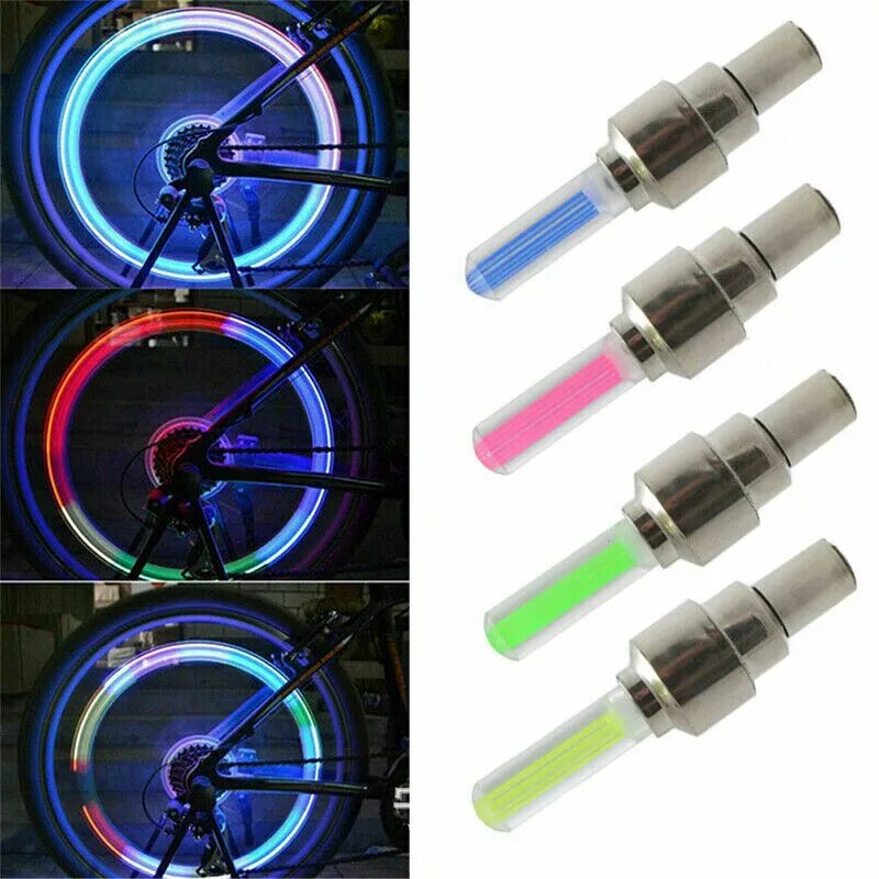 Светодиодные колпачки. 2pcs Bike car Motorcycle Wheel Tire Valve cap Flash led Light Lamp Accessories. Светодиодный неоновая лампа для колес велосипеда. Bicycle Accessories led Bicycle spoke Light USB Rechargeable Bicycle Wheel Light spoke. Светящиеся колпачки на велосипед.