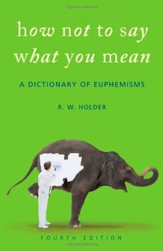 Mean dictionary. How not to say what you mean. dictionary of euphemisms. what you say. r mean.